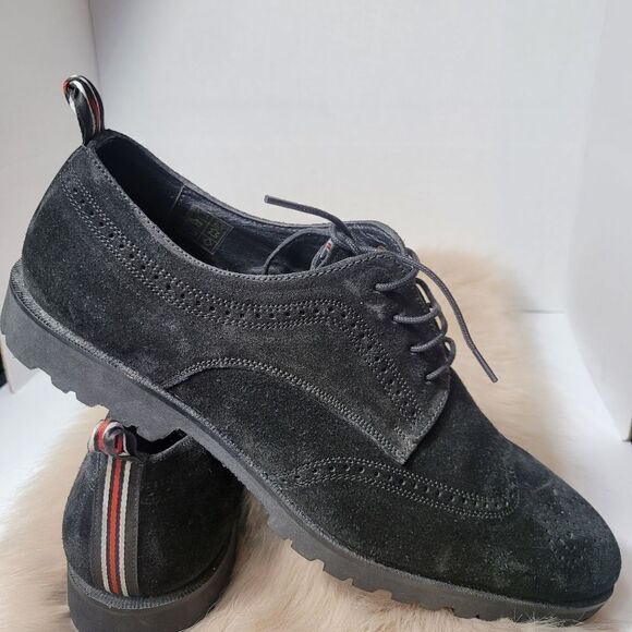 Carlos Santana Men’s Gitano Lite Wingtip Oxford Black Suede  Shoe Size 11 main image 3